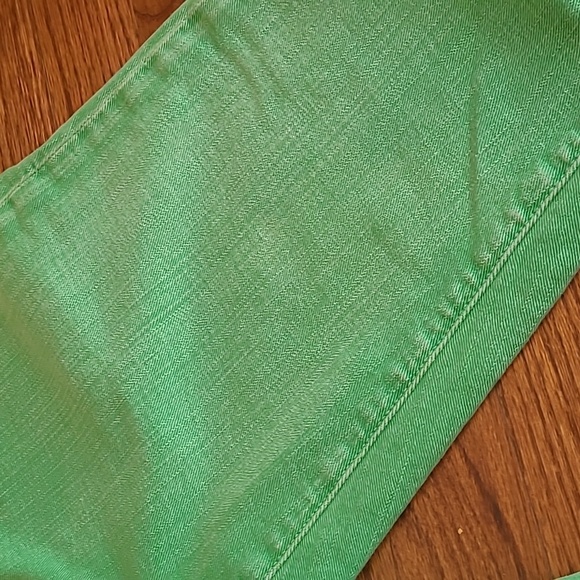 PAIGE  Jeans Skyline Ankle Peg with Brushed Green Wash - Women's Size 28 - Picture 12 of 13